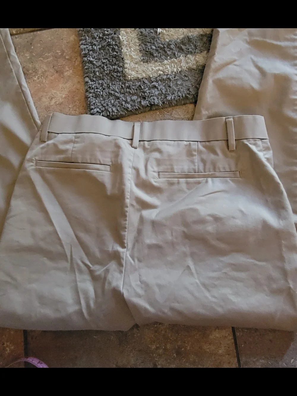Classic Khaki Straight-Leg Pants Men 30x32